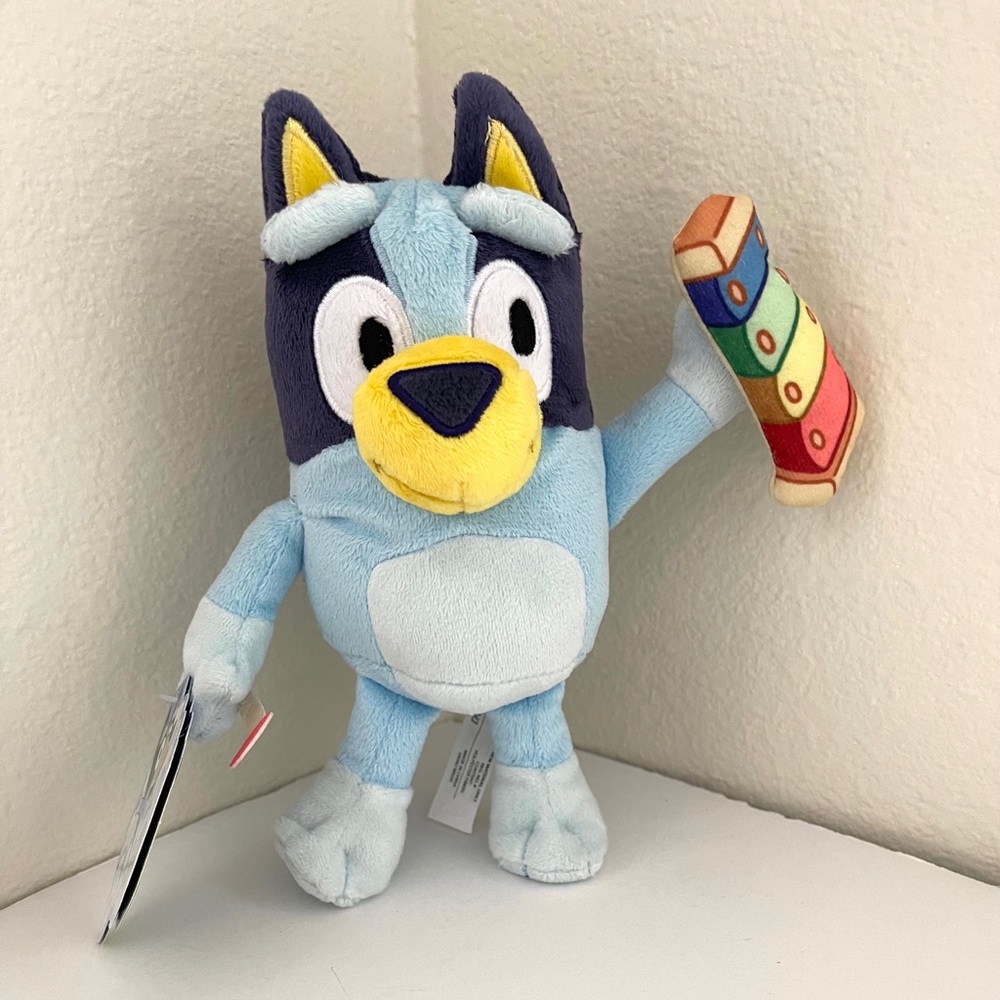 Bluey Friends BLUEY with MAGIC XYLOPHONE Plush 8” Stuffed Animal 2022 New